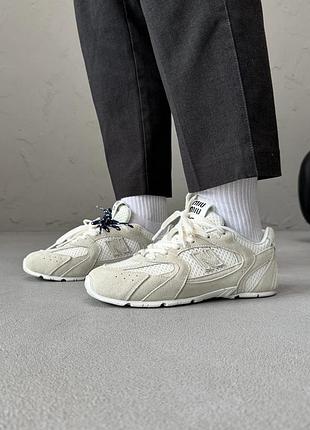 Кроссовки женские new balance x miu miu 530 grey/white