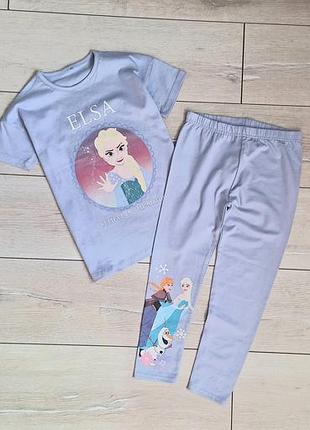 Комплект футболка лосины на девочку 6-7 лет george