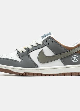 Кроссовки мужские, кроссовки женские, 1в1 люкс качество, кожа, nike sb dunk x yuto horigori, inter-2686