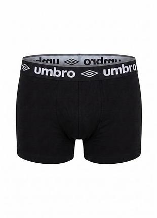Боксеры для мужчины хлопковые umbro трусы черного цвета