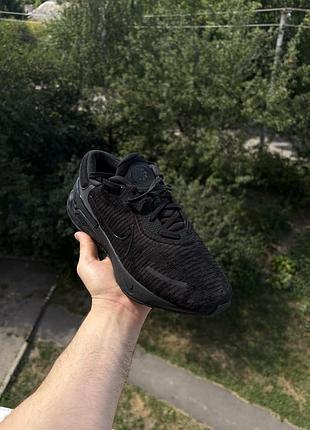 Чоловічі кросів nike renew run 4 з м'якою амортизаційною підошвою та дихаючим текстильним верхом в чорному кольорі,розмір 26,5см