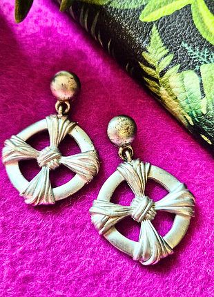 Сережки anne klein, сріблясті хрести, вінтаж