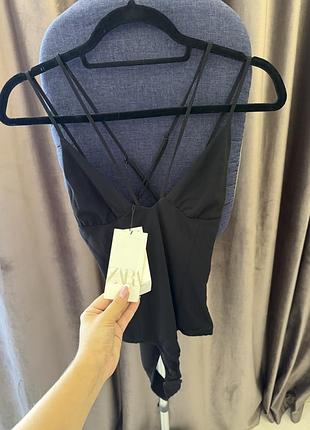 Чорне боді zara, розмір xs, нове з біркою