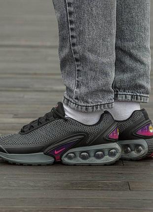 Кроссовки мужские, кроссовки женские, 1в1 люкс качество, кожа, nike air max dn black purple, inter-2485