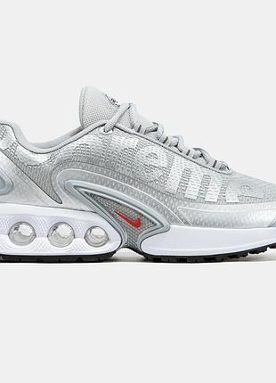 Кроссовки мужские, кроссовки женские, 1в1 люкс качество, кожа, nike air max dn supreme silver bullet, inter-2651