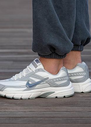 Кросівки чоловічі, кросівки жіночі, 1в1 люкс якість, шкіра, nike initiator white blue, inter-2086