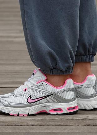 Кроссовки мужские, кроссовки женские, 1в1 люкс качество, кожа, nike air max moto 2k white silver rose, inter-2871