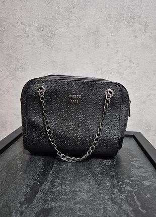 Каркасна сумка з цепочкою логотип монограма геес guess