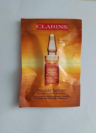 Clarins double serum (0.9 мл) пробник сироватка омолодження