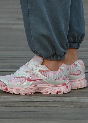 Кросівки чоловічі, кросівки жіночі, 1в1 люкс якість, шкіра, nike v5 rnr sky pink white custom, inter-2717