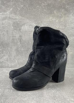 A.s.98 airstep черные кожаные ботинки avant garde на высоком каблуке