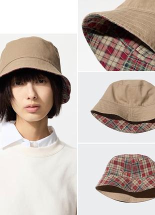 Двостороння панама uniqlo reversible bucket hat