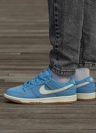 Кросівки чоловічі, кросівки жіночі, 1в1 люкс якість, шкіра, nike sb dunk pro blue white, inter-2294