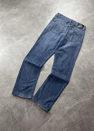Джинсы versace collection светло синие прямы straight