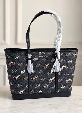 Сумка тоут шопер michael kors jet set large printed