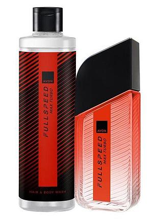 Avon набір full speed max turbo туалетна вода для нього (100мл) avon фул спід макс турб