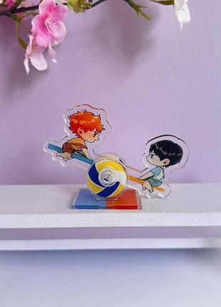 Акрилова фігурка хіната шьойо та кагеяма тобіо - волейбол haikyuu!!