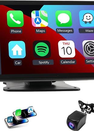 Портативний екран haudio 7" бездротовий carplay android auto 1080p