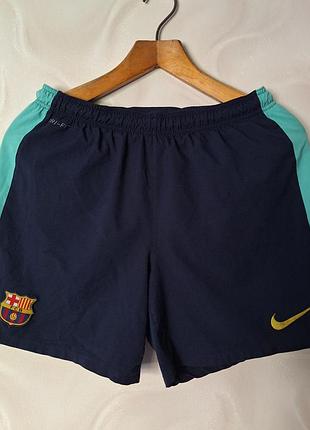 Шорты nike barcelona футбольные мужские. чоловічі шорти бігові. беговые шорты nike dri-fit. шорти вінтажні футбольного клубу.