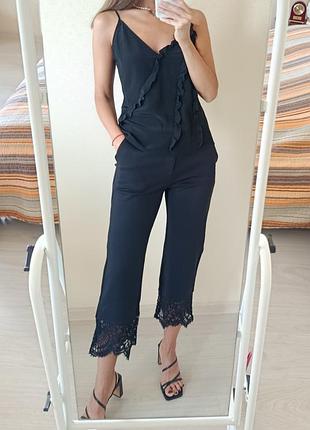 Брюки з мереживом twin-set