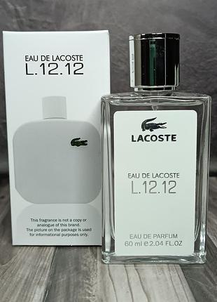 Уценка! мужской парфюм lacoste eau de lacoste l.12.12 blanc (лакоста л 12.12 бланш) 60 мл