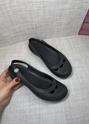 Оригинальные балетки аквашузы резиновые на липучке crocs