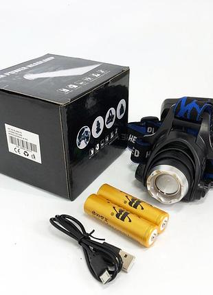 Фонарь с фиксацией на голове police bl-6699 (204c), налобный фонарик для головы, налобный фонарь яркий uv-57