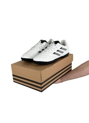 Чоловічі сороконіжки adidas goletto viii tf white black