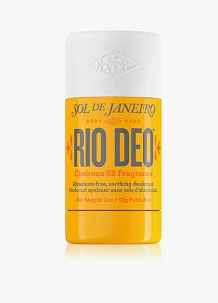 Твердый дезодорант без содержания солей алюминия sol de janeiro rio deo aluminium-free deodorant cheirosa 62