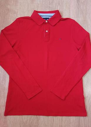 Кофта чоловіча лонгслів поло tommy hilfiger