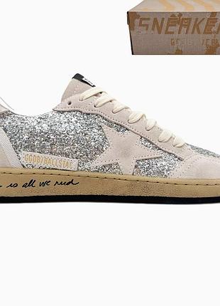 Golden goose ball star silver glitter 📦