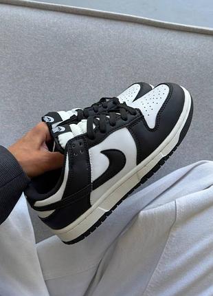 Кроссовки nike sb dunk low white black