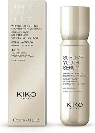 Концентрированная сыворотка kiko milano sublime youth serum 30ml