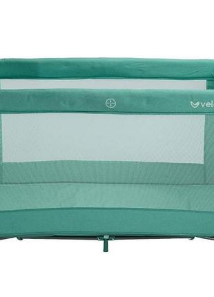 Кровать-манеж детская velano flexi, mint