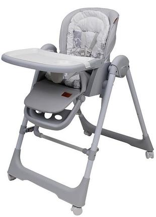 Стул-качалка для кормления ребенка 2 в 1 velano nomi, light grey