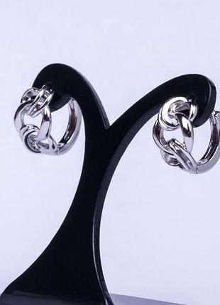 Серьги кольца небольшие женские, xuping