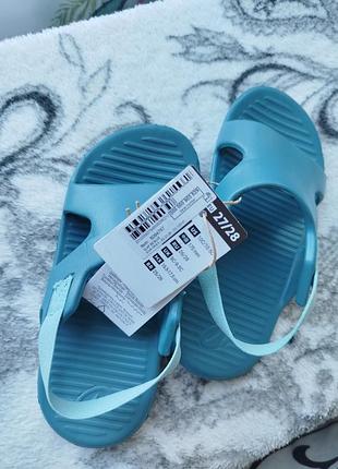 Детские тапочки сандалии тапочки шлепанцы для бассейна decathlon размер 27/28