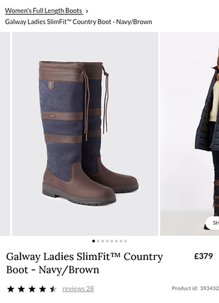 Чоботи dubarry of ireland galway slimfit country boot