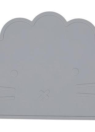 Силиконовый коврик для кормления ребенка freeon lion, grey