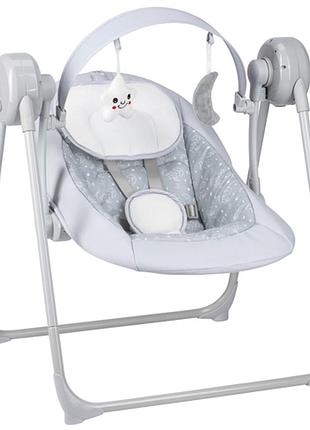 Качели детские freeon snuggy, stars light grey