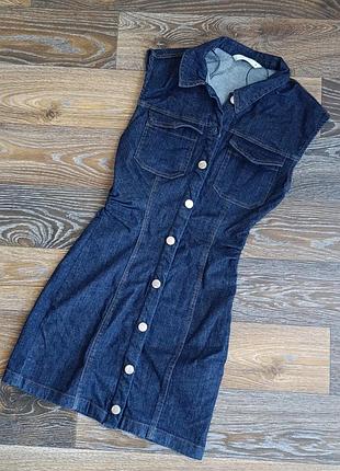Джинсовое платье от zara