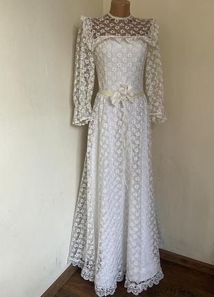 Сукня vintage 60-70х мереживне