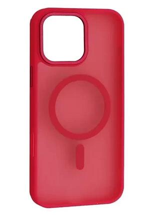 Чохол guard matte magsafe for iphone 16 pro pink