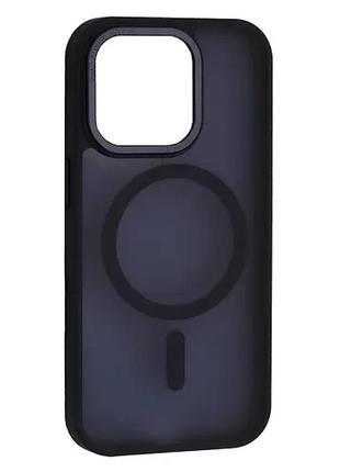 Чохол guard matte magsafe for iphone 13 pro max dark blue