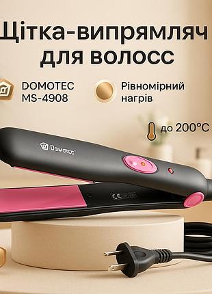 Щипці для волосся domotec ms-4908, випрямляч для волосся з турмаліном випрямляч густого du-34