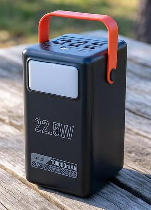 Повербанк зарядка ноута hoco (100000 mah/ 65w), хороші павербанки, павербанк для подорожей, потужність павербанка, rfe