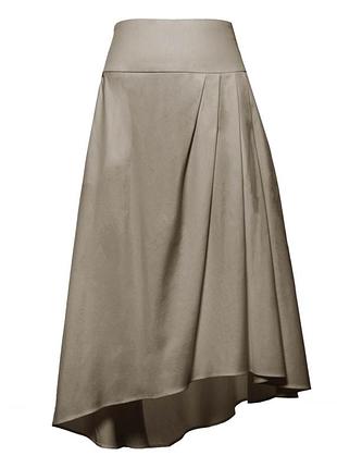 Бежева асиметрична дизайнерська довга спідниця максі бавовна р.10 s, xs julia janus литва длинная юбка беж шлейф