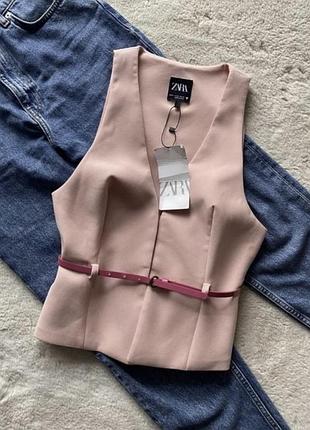 Zara жіноча жилетка, жакет, топ жакет