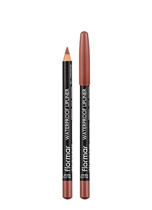 Карандаш для губ flormar waterpoof lipline водостойкий, no 245 natural натуральный