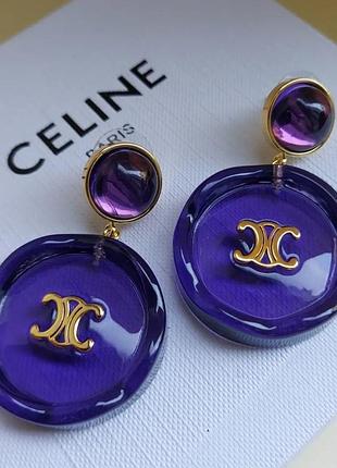 Винтажные серьги от celine, франция 80-х